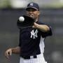 New York Yankees' Mariano Rivera in action during a workout at baseball spring training, Wednesday, Feb. 13, 2013, in Tampa, Fla. (AP Photo/Matt Slocum)